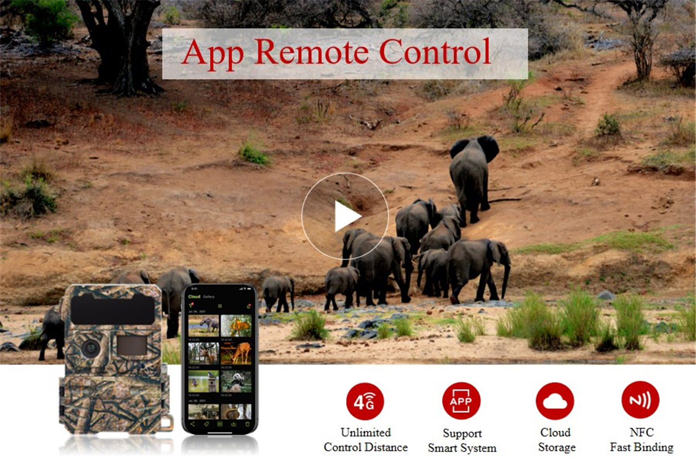4G LTE network trail camera NFC connection APP remote control-02 (5)