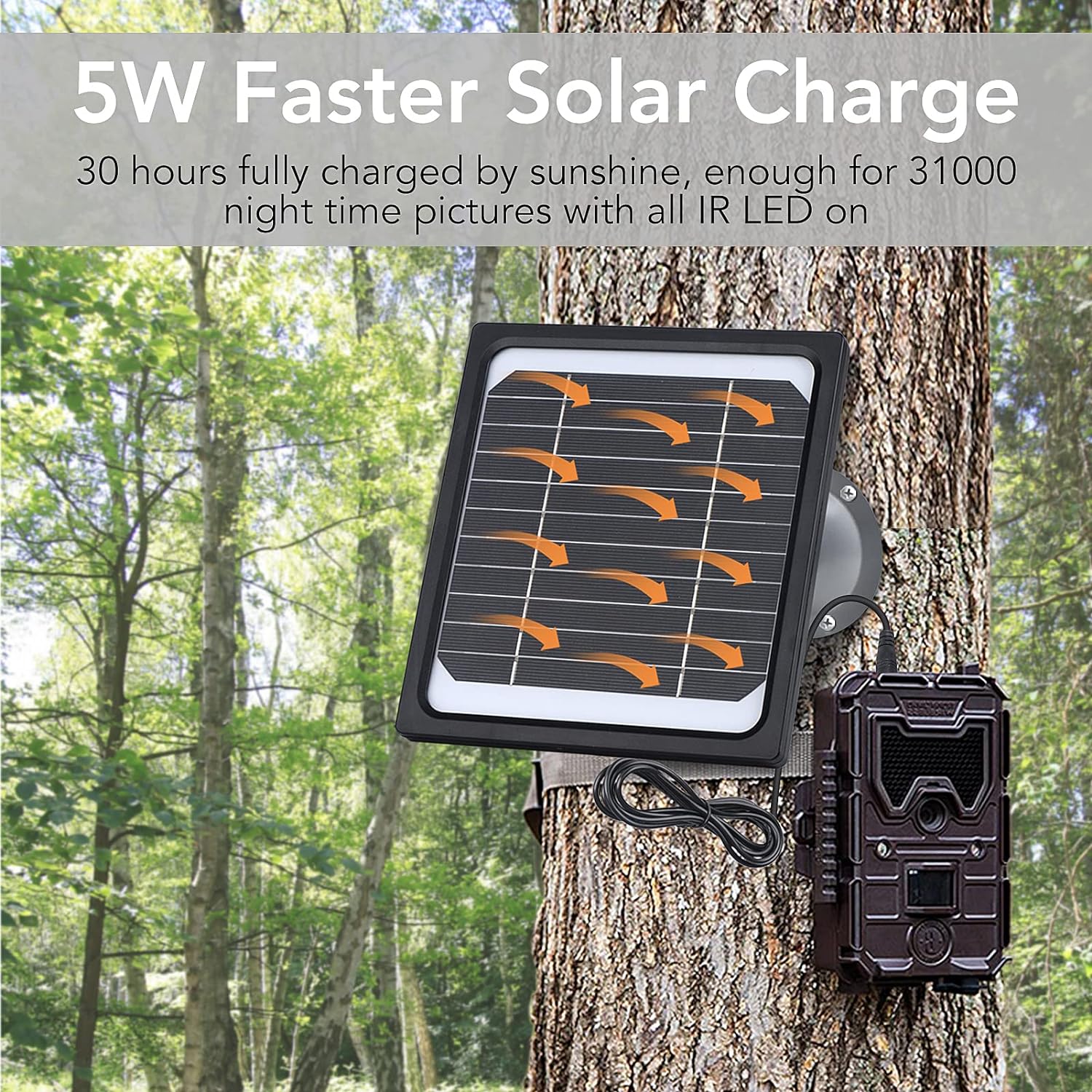 trail camera solar panel